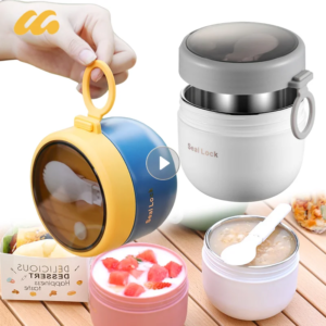 600ml Insulated Stainless Steel Soup Cup - Portable & Durable Food Container