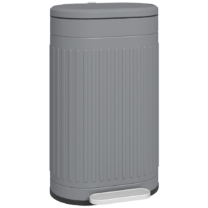 HOMCOM 20L Pedal Bin, Metal Kitchen Bin with Soft-close Lid